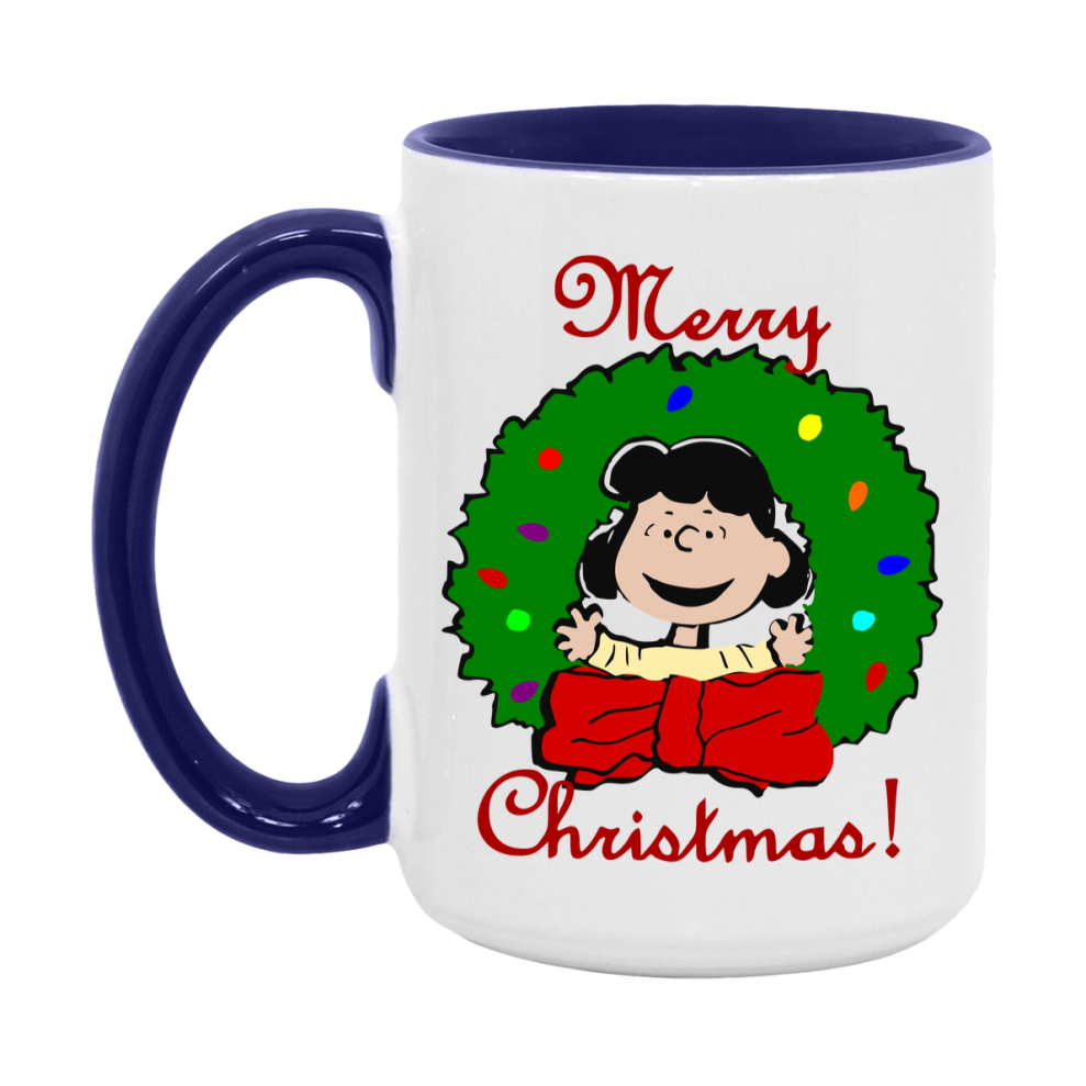 Peanuts Gang Christmas Mug, Snoopy Charlie Brown Holiday Coffee Cup, Ceramic Christmas Mug 11Oz Or 15Oz