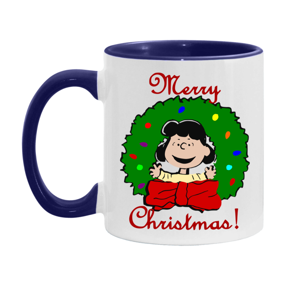 Peanuts Gang Christmas Mug, Snoopy Charlie Brown Holiday Coffee Cup, Ceramic Christmas Mug 11Oz Or 15Oz