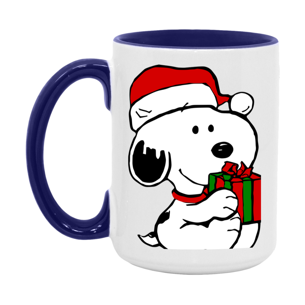 Peanuts Gang Christmas Mug, Snoopy Charlie Brown Holiday Coffee Cup, Ceramic Christmas Mug 11Oz Or 15Oz