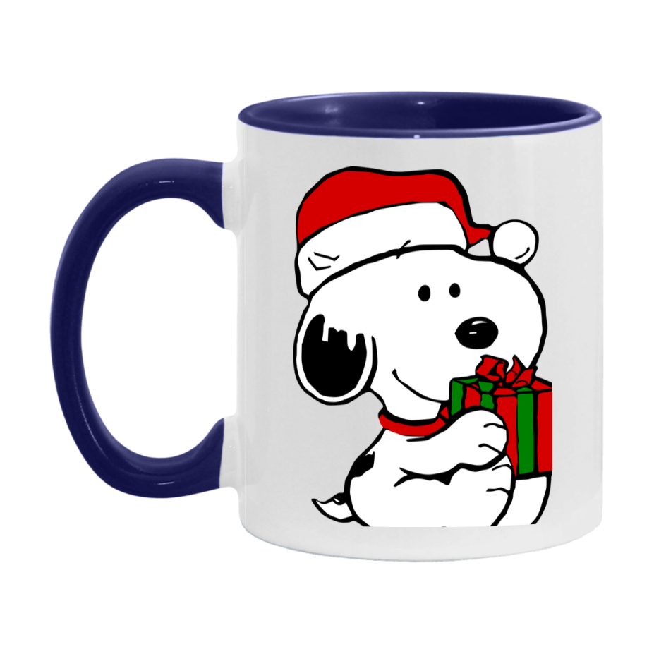 Peanuts Gang Christmas Mug, Snoopy Charlie Brown Holiday Coffee Cup, Ceramic Christmas Mug 11Oz Or 15Oz
