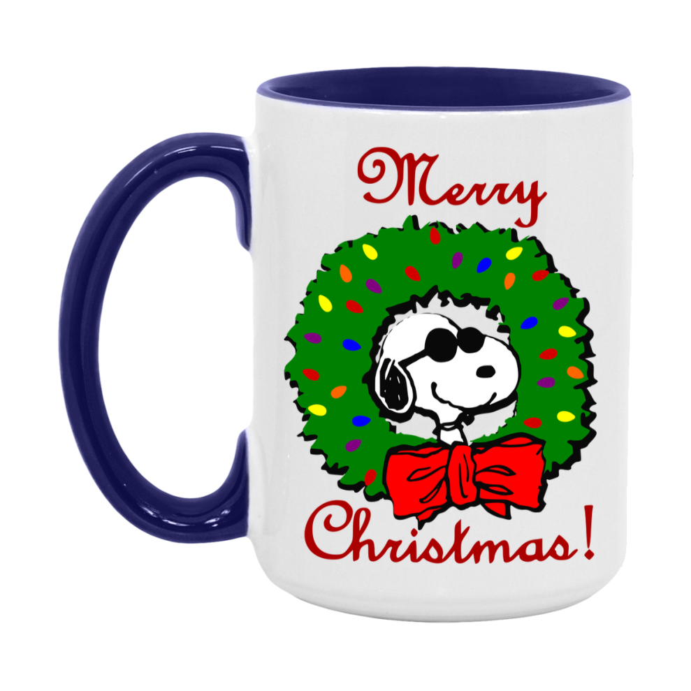 Peanuts Gang Christmas Mug, Snoopy Charlie Brown Holiday Coffee Cup, Ceramic Christmas Mug 11Oz Or 15Oz