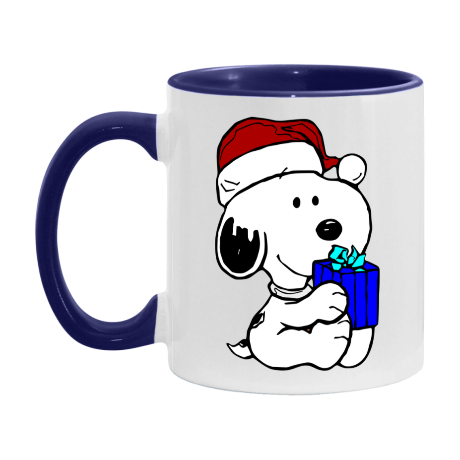 Peanuts Gang Christmas Mug, Snoopy Charlie Brown Holiday Coffee Cup, Ceramic Christmas Mug 11Oz Or 15Oz