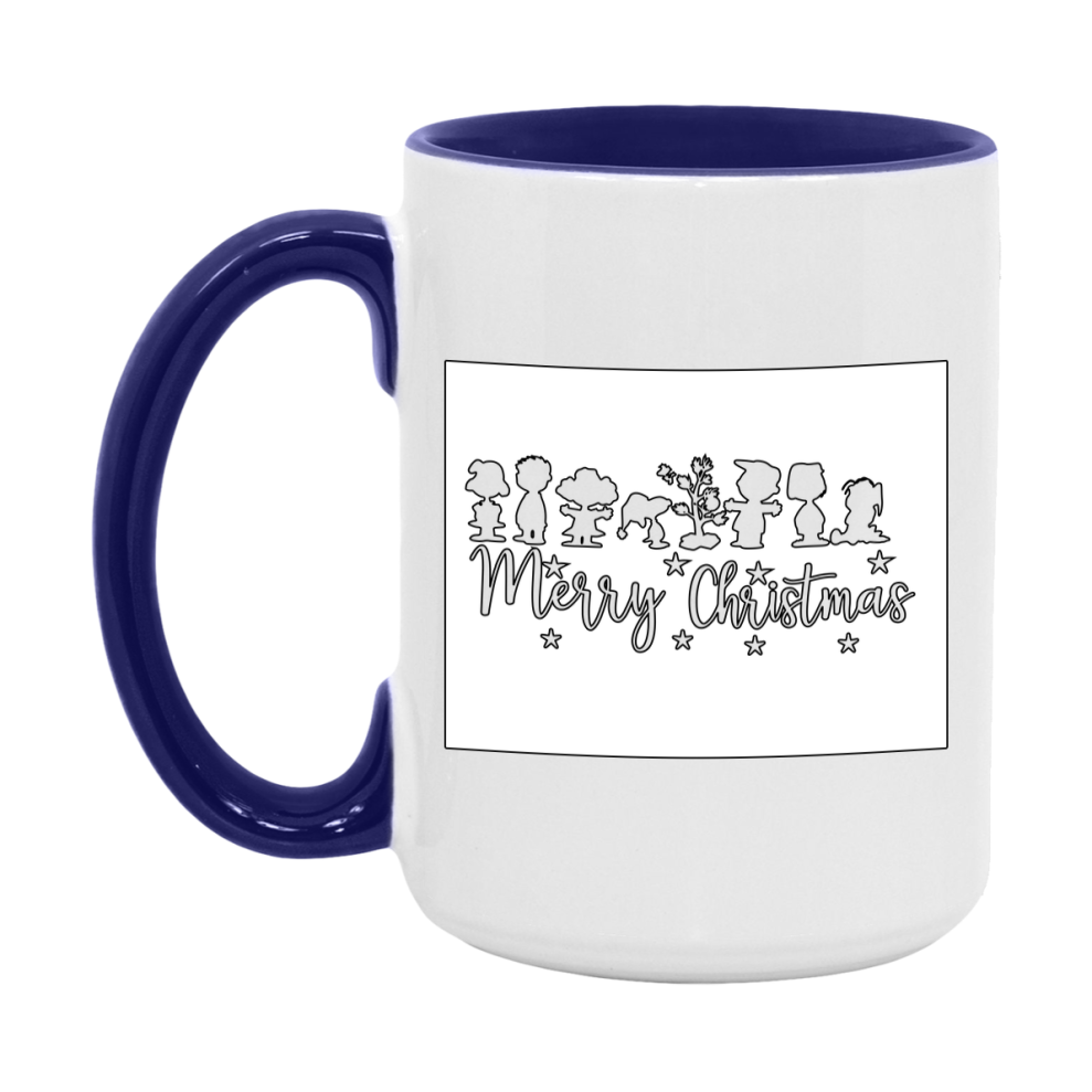 Peanuts Gang Christmas Mug, Snoopy Charlie Brown Holiday Coffee Cup, Ceramic Christmas Mug 11Oz Or 15Oz