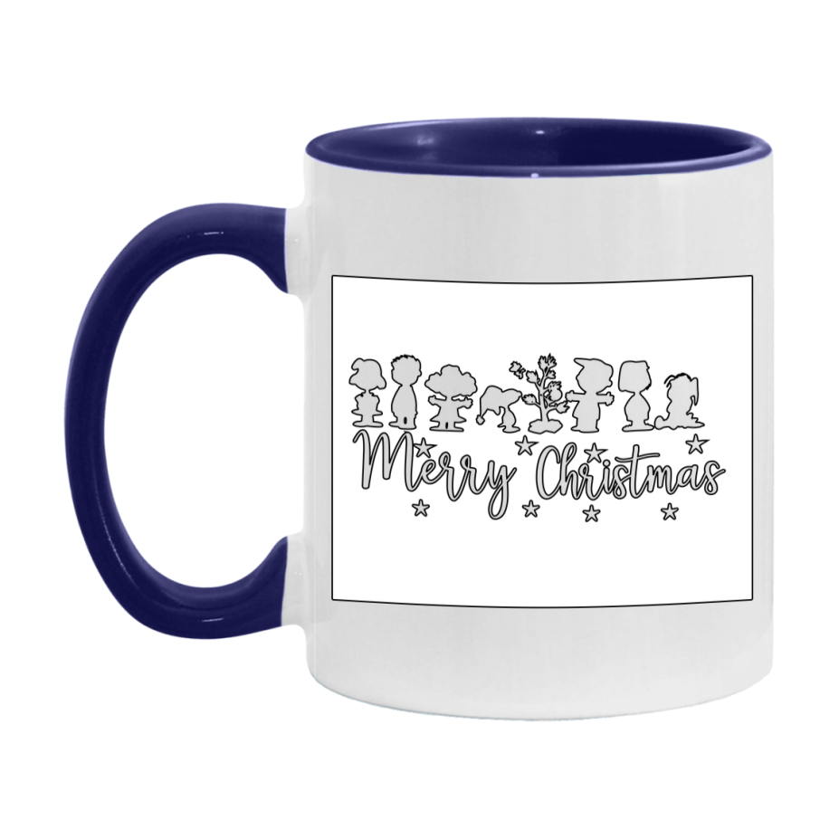 Peanuts Gang Christmas Mug, Snoopy Charlie Brown Holiday Coffee Cup, Ceramic Christmas Mug 11Oz Or 15Oz