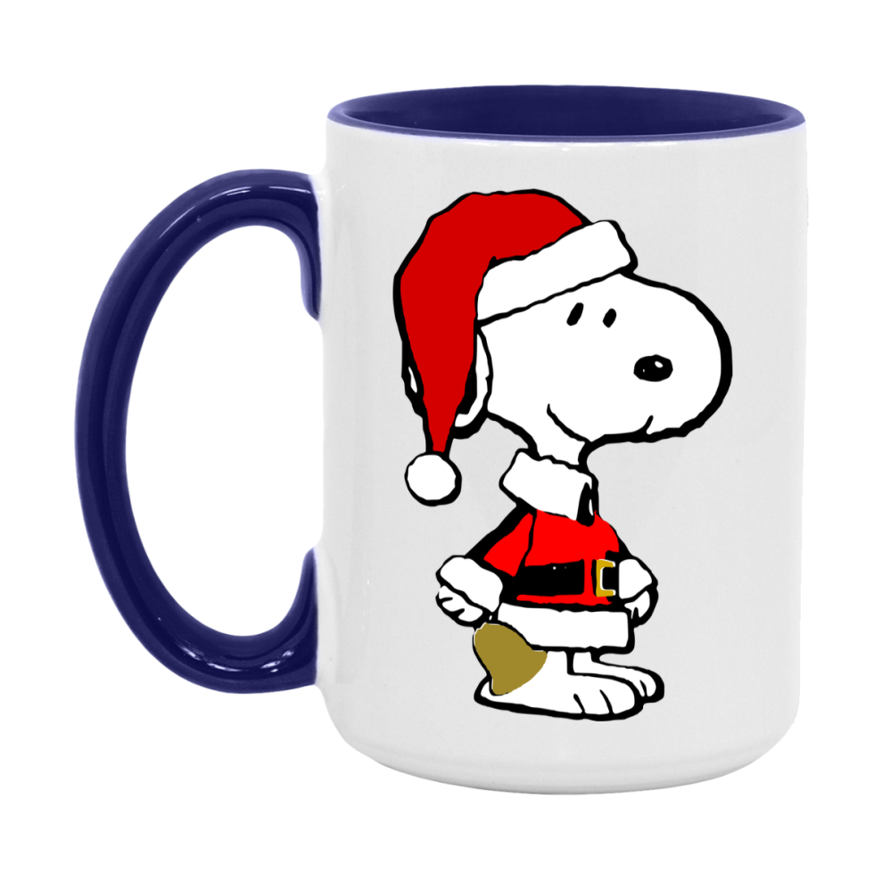 Peanuts Gang Christmas Mug, Snoopy Charlie Brown Holiday Coffee Cup, Ceramic Christmas Mug 11Oz Or 15Oz