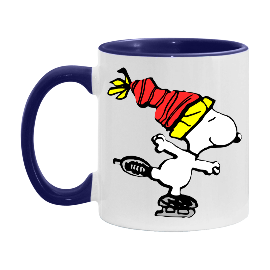 Peanuts Gang Christmas Mug, Snoopy Charlie Brown Holiday Coffee Cup, Ceramic Christmas Mug 11Oz Or 15Oz