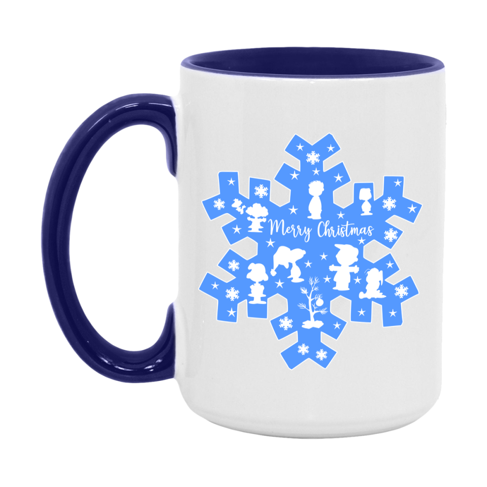 Peanuts Gang Christmas Mug, Snoopy Charlie Brown Holiday Coffee Cup, Ceramic Christmas Mug 11Oz Or 15Oz