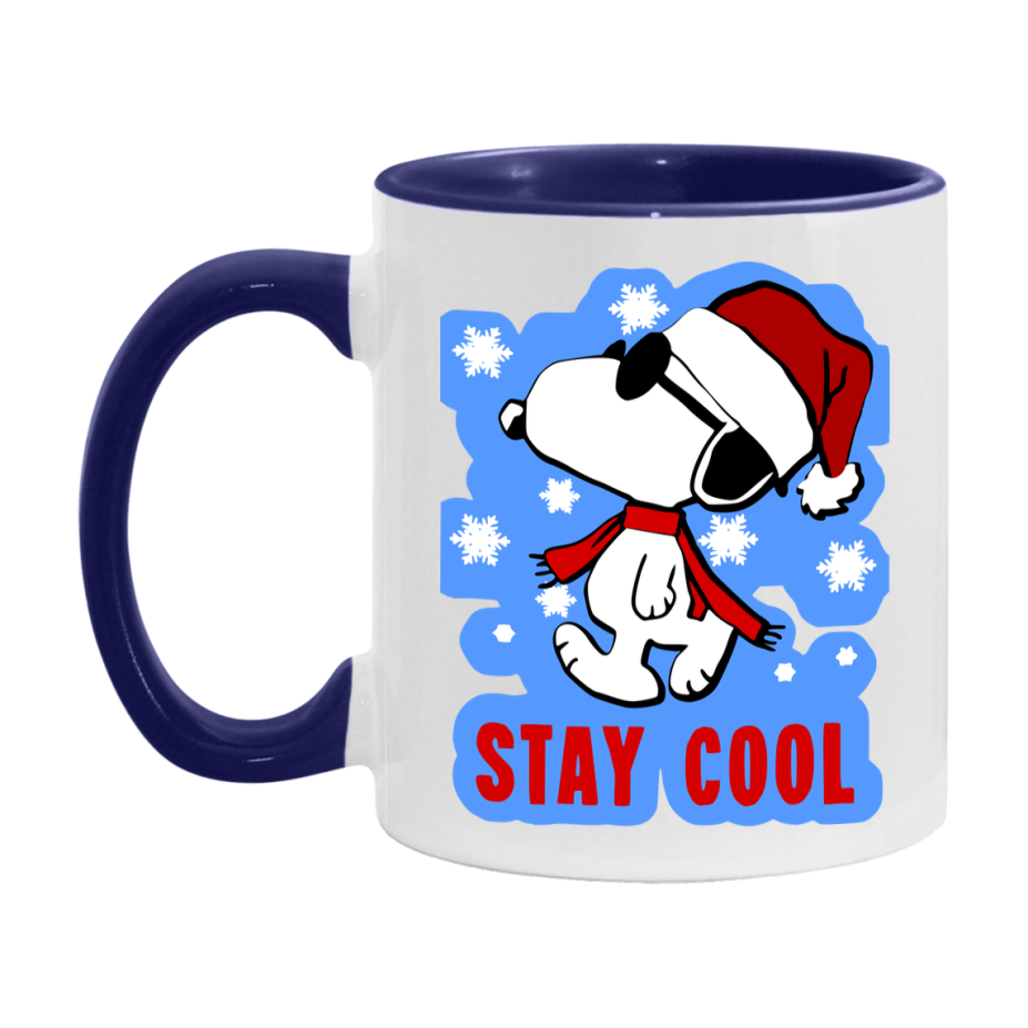 Peanuts Gang Christmas Mug, Snoopy Charlie Brown Holiday Coffee Cup, Ceramic Christmas Mug 11Oz Or 15Oz