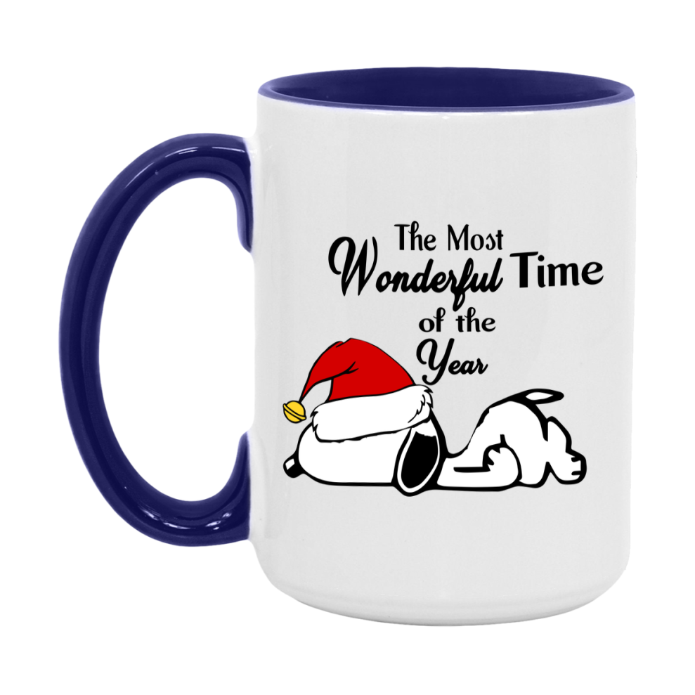Peanuts Gang Christmas Mug, Snoopy Charlie Brown Holiday Coffee Cup, Ceramic Christmas Mug 11Oz Or 15Oz