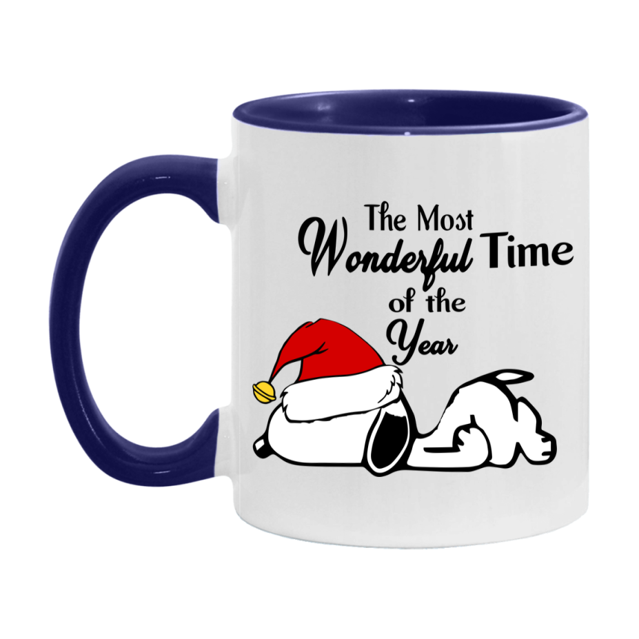 Peanuts Gang Christmas Mug, Snoopy Charlie Brown Holiday Coffee Cup, Ceramic Christmas Mug 11Oz Or 15Oz