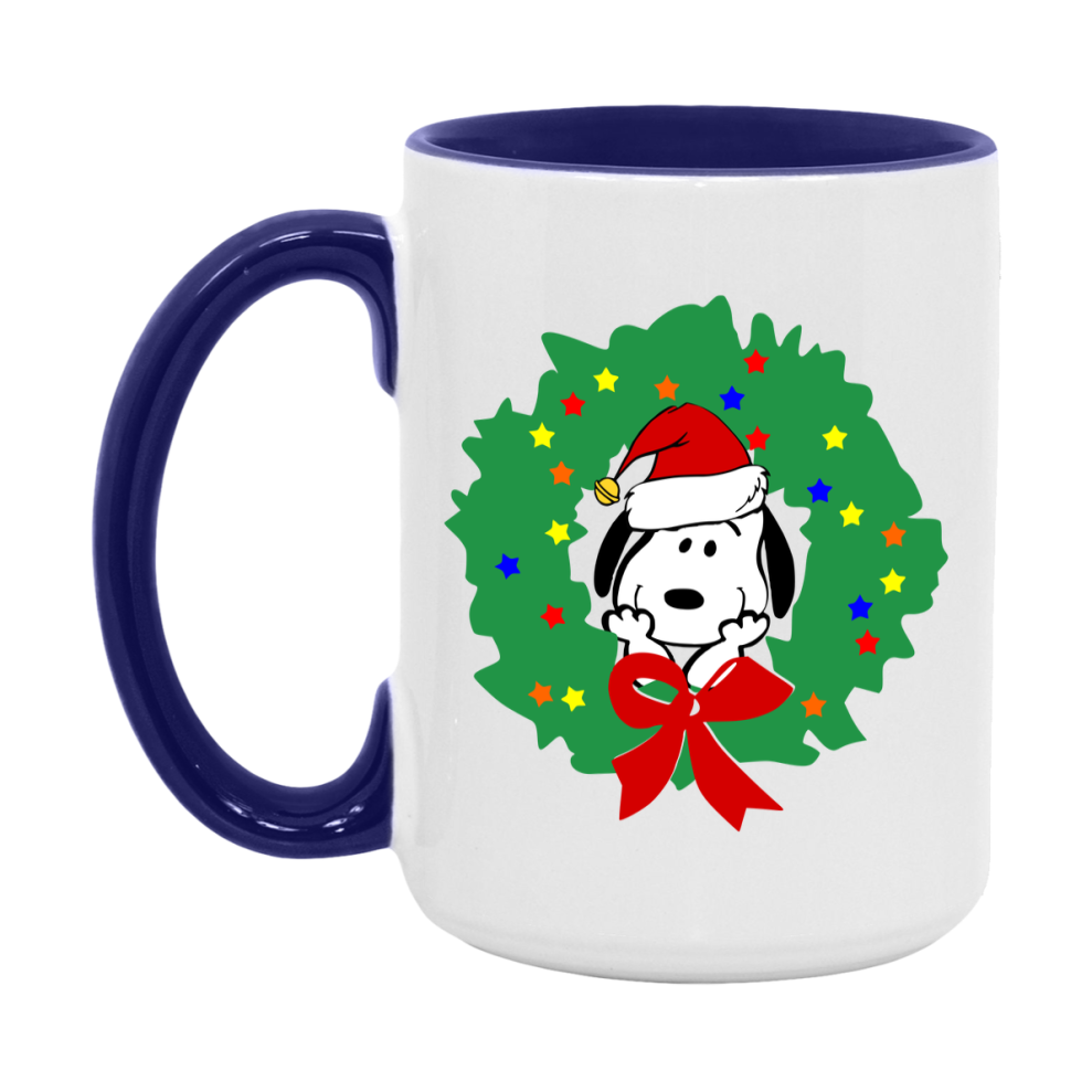 Peanuts Gang Christmas Mug, Snoopy Charlie Brown Holiday Coffee Cup, Ceramic Christmas Mug 11Oz Or 15Oz