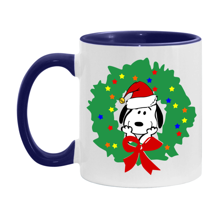 Peanuts Gang Christmas Mug, Snoopy Charlie Brown Holiday Coffee Cup, Ceramic Christmas Mug 11Oz Or 15Oz
