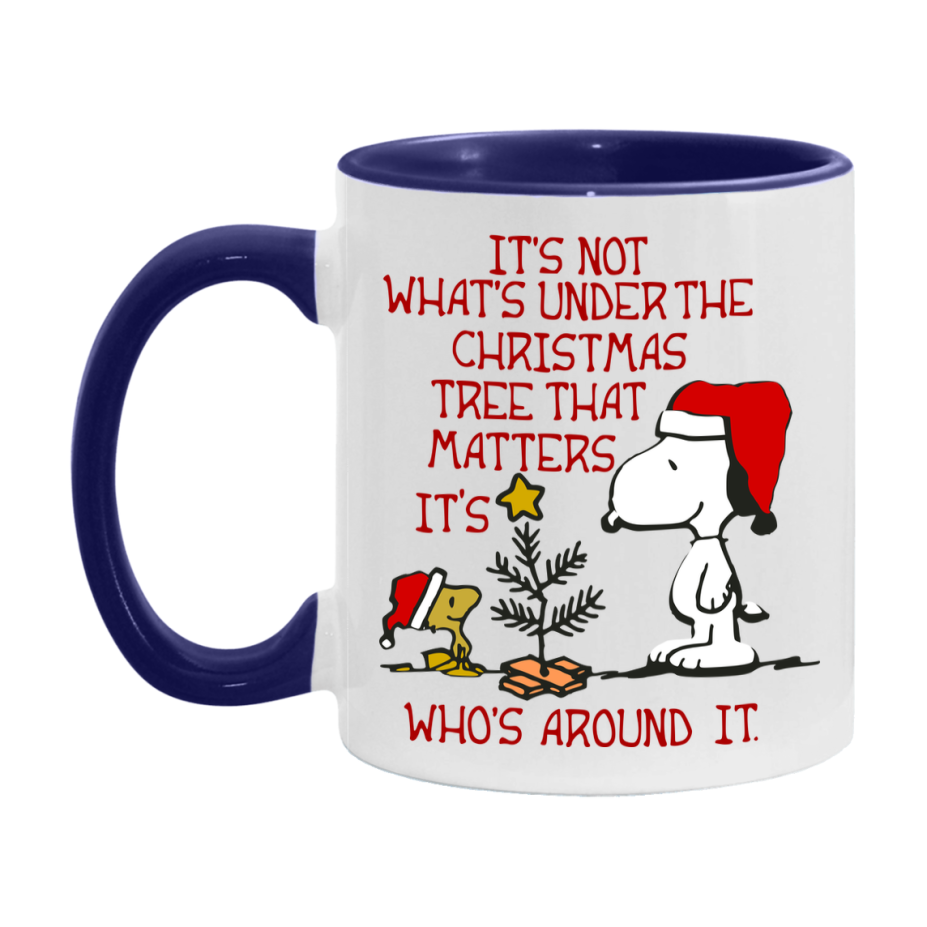 Peanuts Gang Christmas Mug, Snoopy Charlie Brown Holiday Coffee Cup, Ceramic Christmas Mug 11Oz Or 15Oz