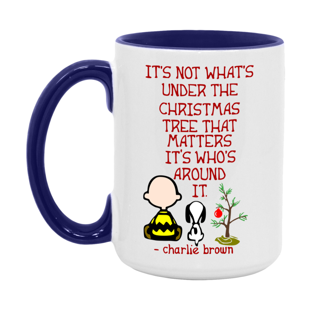 Peanuts Gang Christmas Mug, Snoopy Charlie Brown Holiday Coffee Cup, Ceramic Christmas Mug 11Oz Or 15Oz