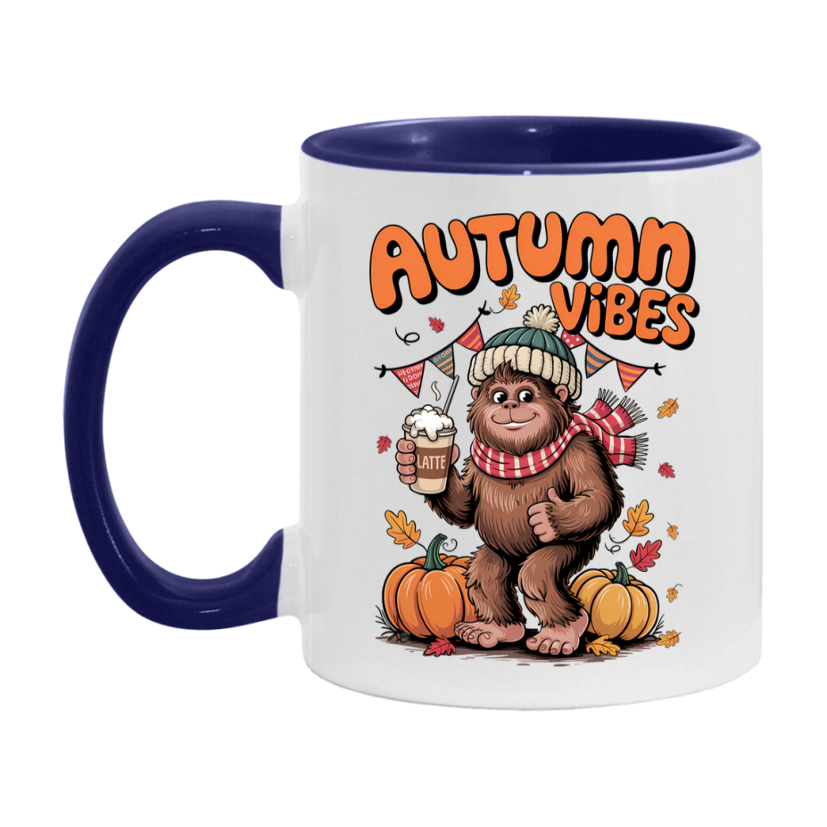 In Love With Fall Coffee Mug, Cozy Cute Autumn Coffee Cup, 11Oz Or 15Oz White Ceramic Mug