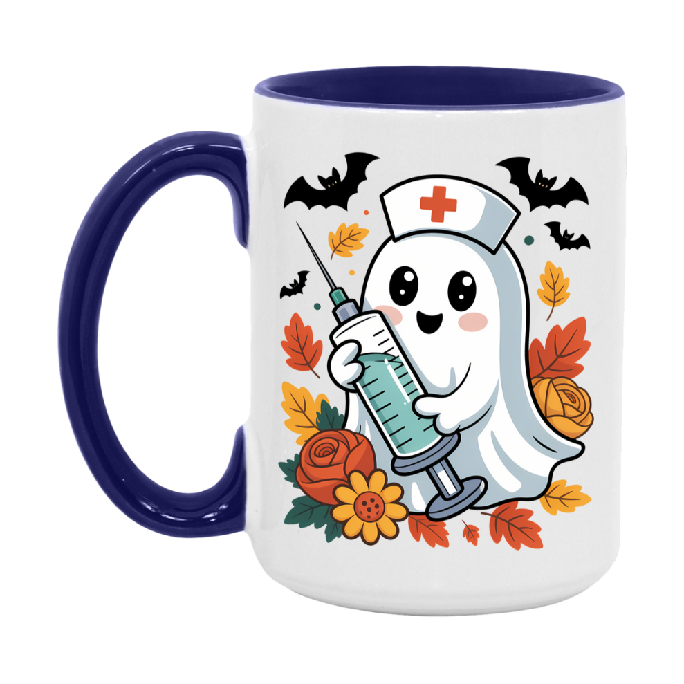 In Love With Fall Coffee Mug, Cozy Cute Autumn Coffee Cup, 11Oz Or 15Oz White Ceramic Mug