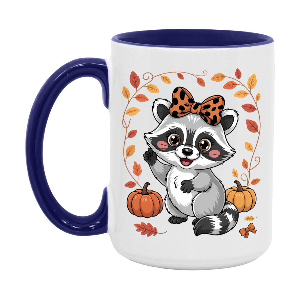 In Love With Fall Coffee Mug, Cozy Cute Autumn Coffee Cup, 11Oz Or 15Oz White Ceramic Mug
