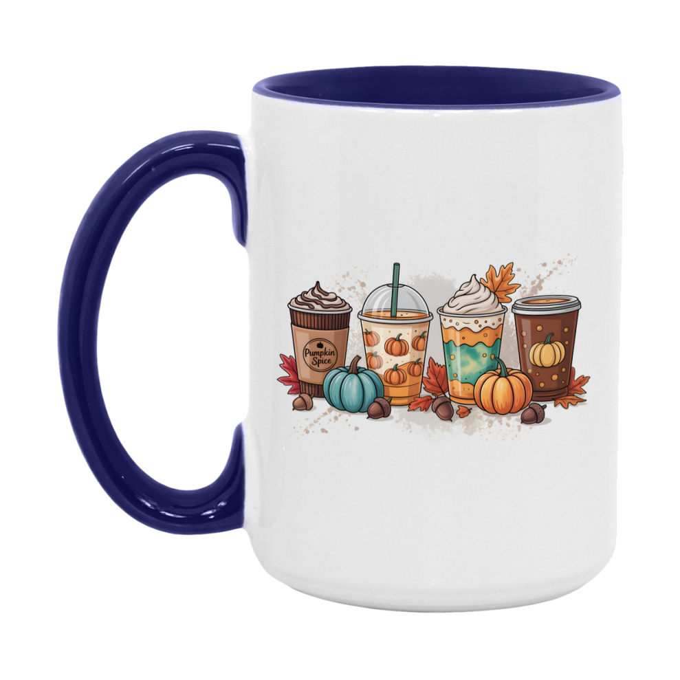 In Love With Fall Coffee Mug, Cozy Cute Autumn Coffee Cup, 11Oz Or 15Oz White Ceramic Mug