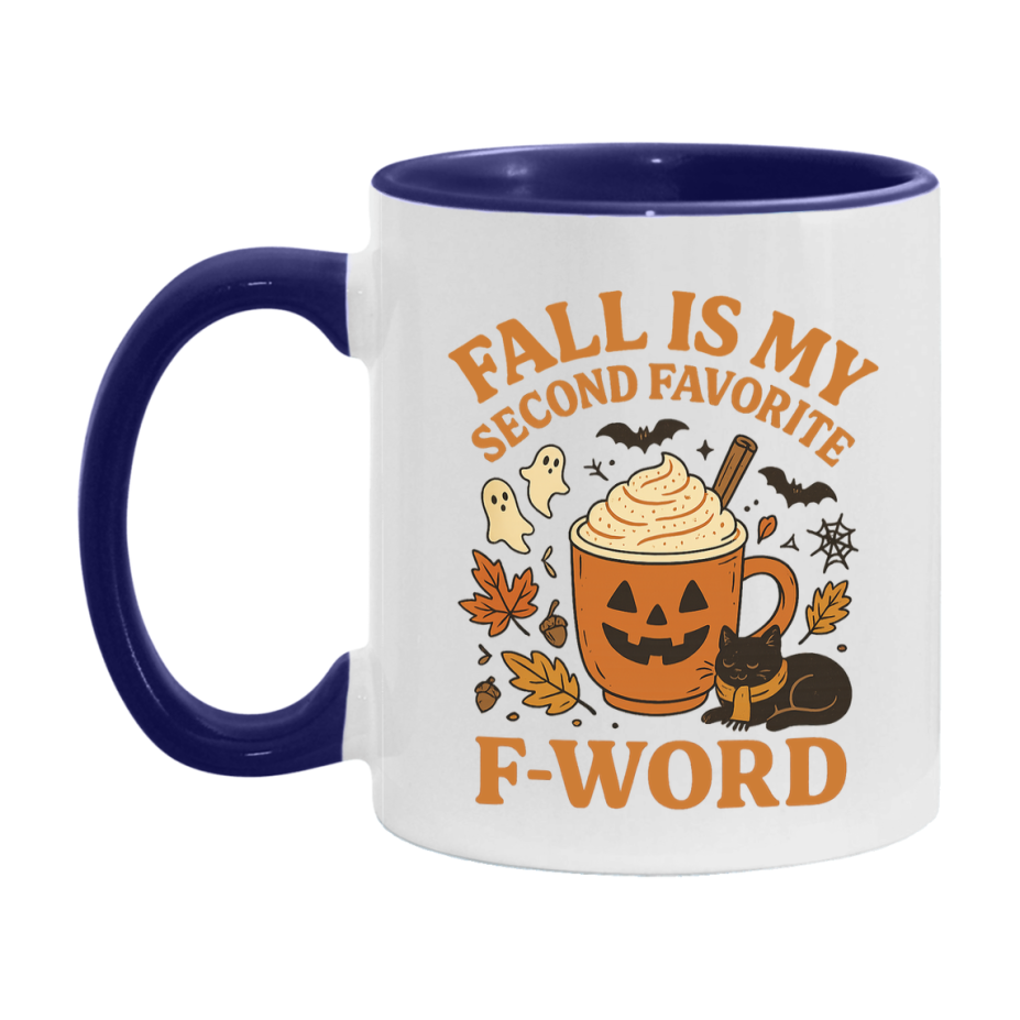 In Love With Fall Coffee Mug, Cozy Cute Autumn Coffee Cup, 11Oz Or 15Oz White Ceramic Mug