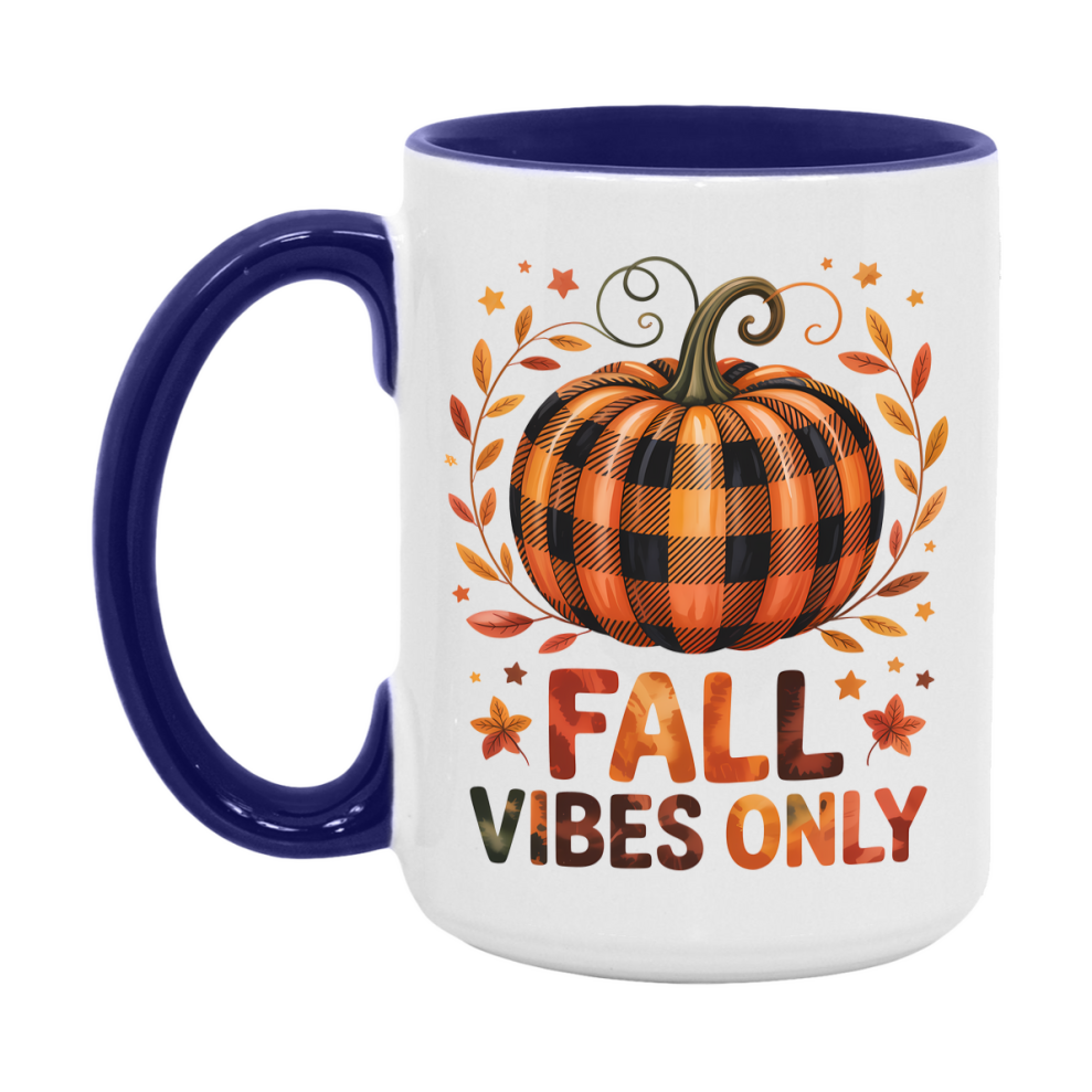 In Love With Fall Coffee Mug, Cozy Cute Autumn Coffee Cup, 11Oz Or 15Oz White Ceramic Mug
