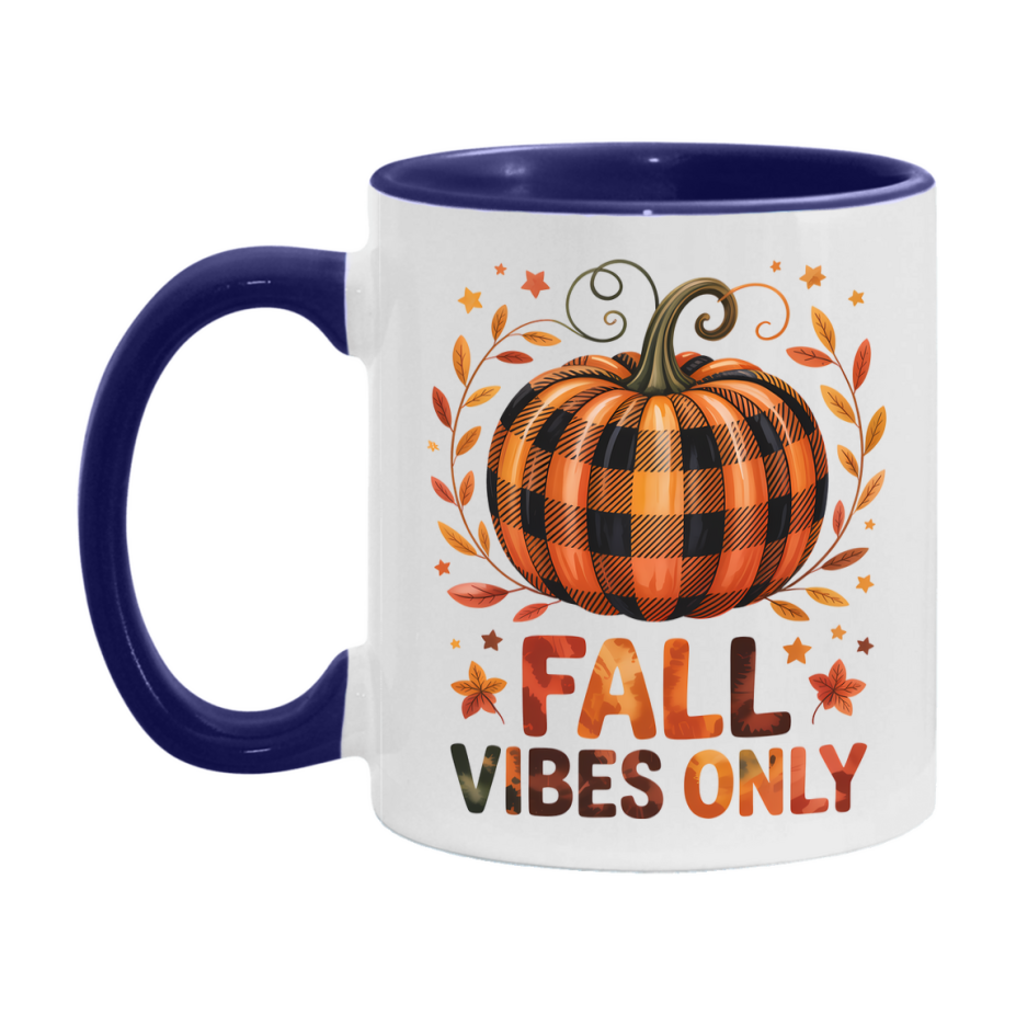 In Love With Fall Coffee Mug, Cozy Cute Autumn Coffee Cup, 11Oz Or 15Oz White Ceramic Mug