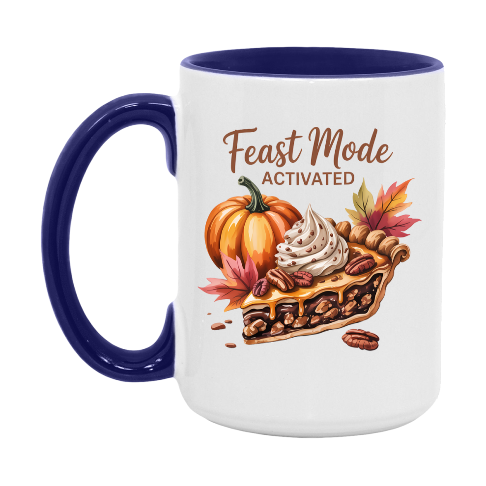 In Love With Fall Coffee Mug, Cozy Cute Autumn Coffee Cup, 11Oz Or 15Oz White Ceramic Mug