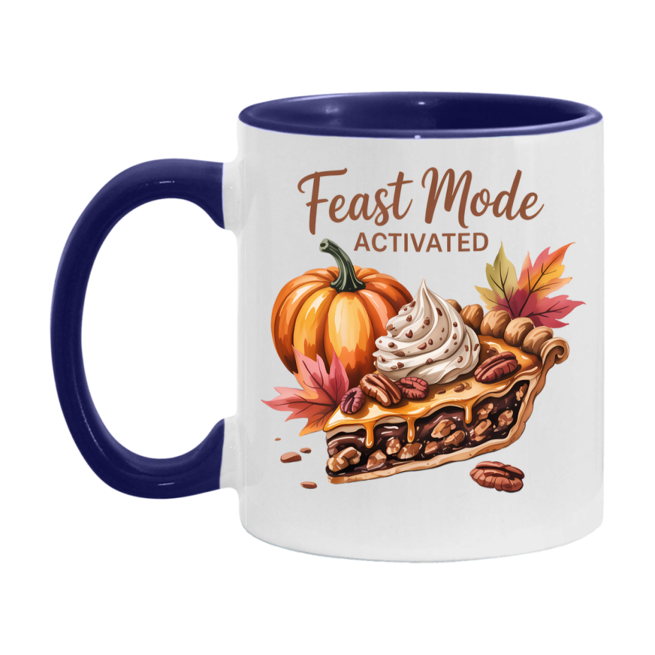 In Love With Fall Coffee Mug, Cozy Cute Autumn Coffee Cup, 11Oz Or 15Oz White Ceramic Mug