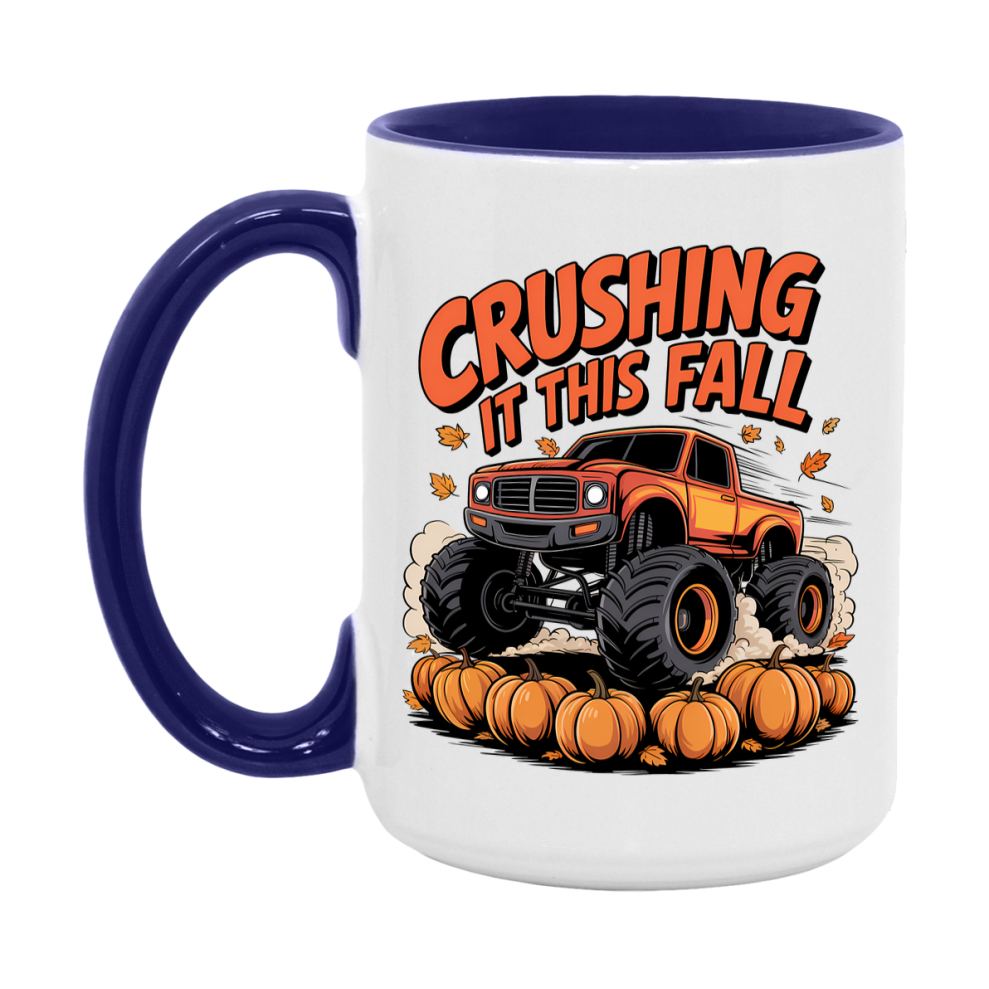 In Love With Fall Coffee Mug, Cozy Cute Autumn Coffee Cup, 11Oz Or 15Oz White Ceramic Mug