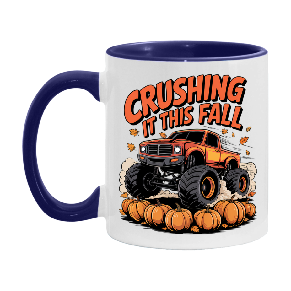 In Love With Fall Coffee Mug, Cozy Cute Autumn Coffee Cup, 11Oz Or 15Oz White Ceramic Mug