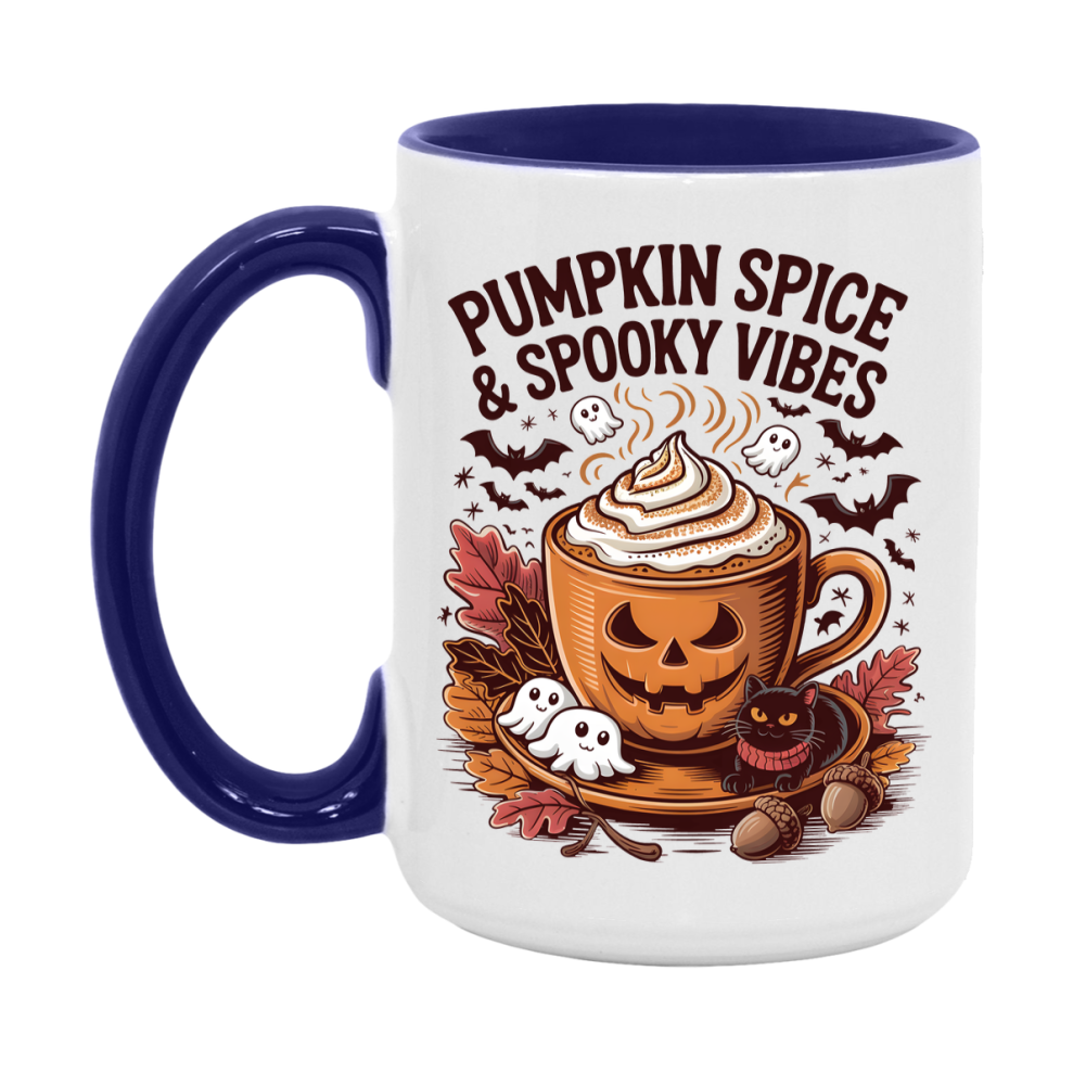 In Love With Fall Coffee Mug, Cozy Cute Autumn Coffee Cup, 11Oz Or 15Oz White Ceramic Mug