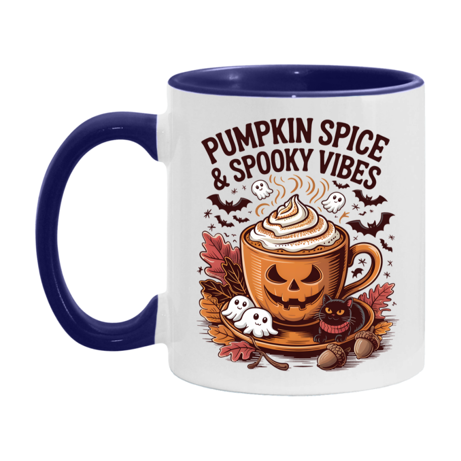 In Love With Fall Coffee Mug, Cozy Cute Autumn Coffee Cup, 11Oz Or 15Oz White Ceramic Mug