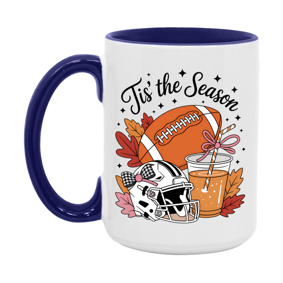 In Love With Fall Coffee Mug, Cozy Cute Autumn Coffee Cup, 11Oz Or 15Oz White Ceramic Mug