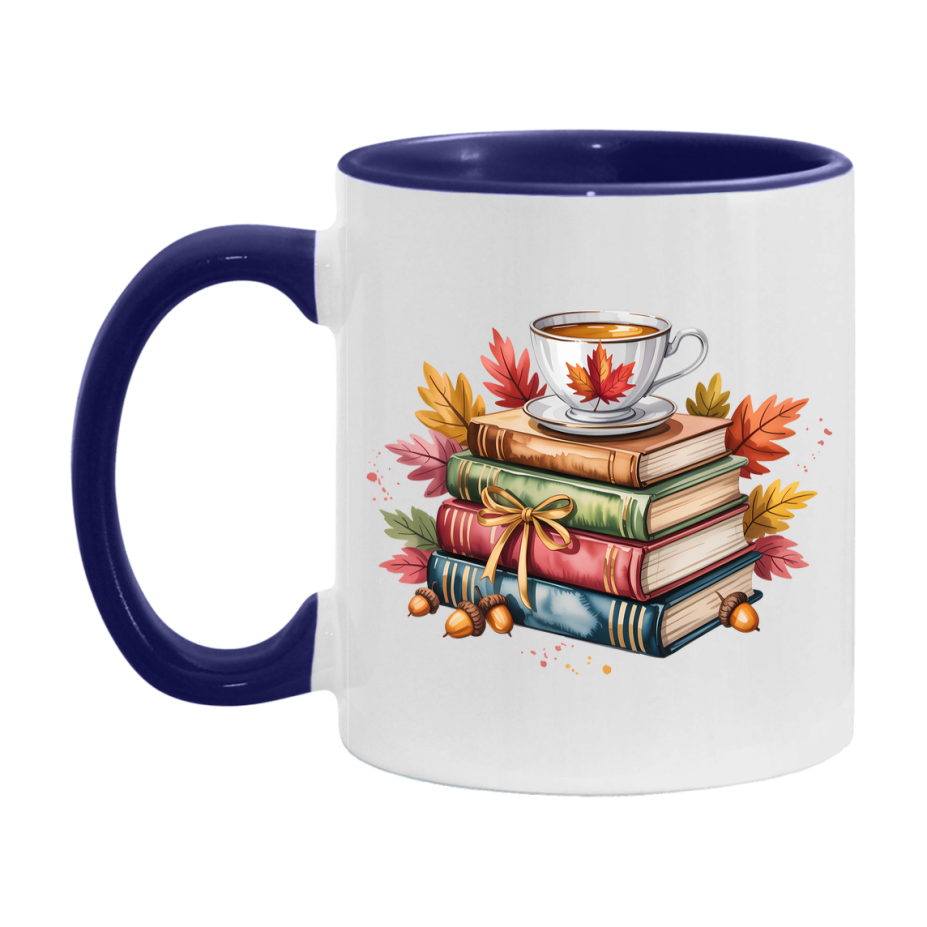 In Love With Fall Coffee Mug, Cozy Cute Autumn Coffee Cup, 11Oz Or 15Oz White Ceramic Mug