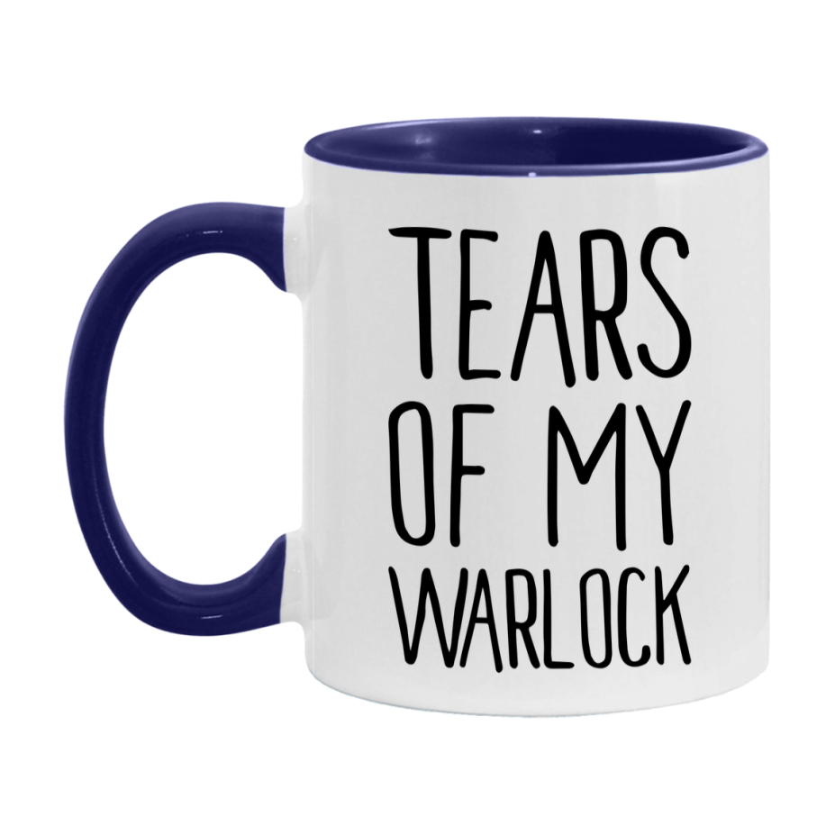 Dnd Dragon Masters Mug, Tears Of My Warlock Coffee Mug, Rpg Gift