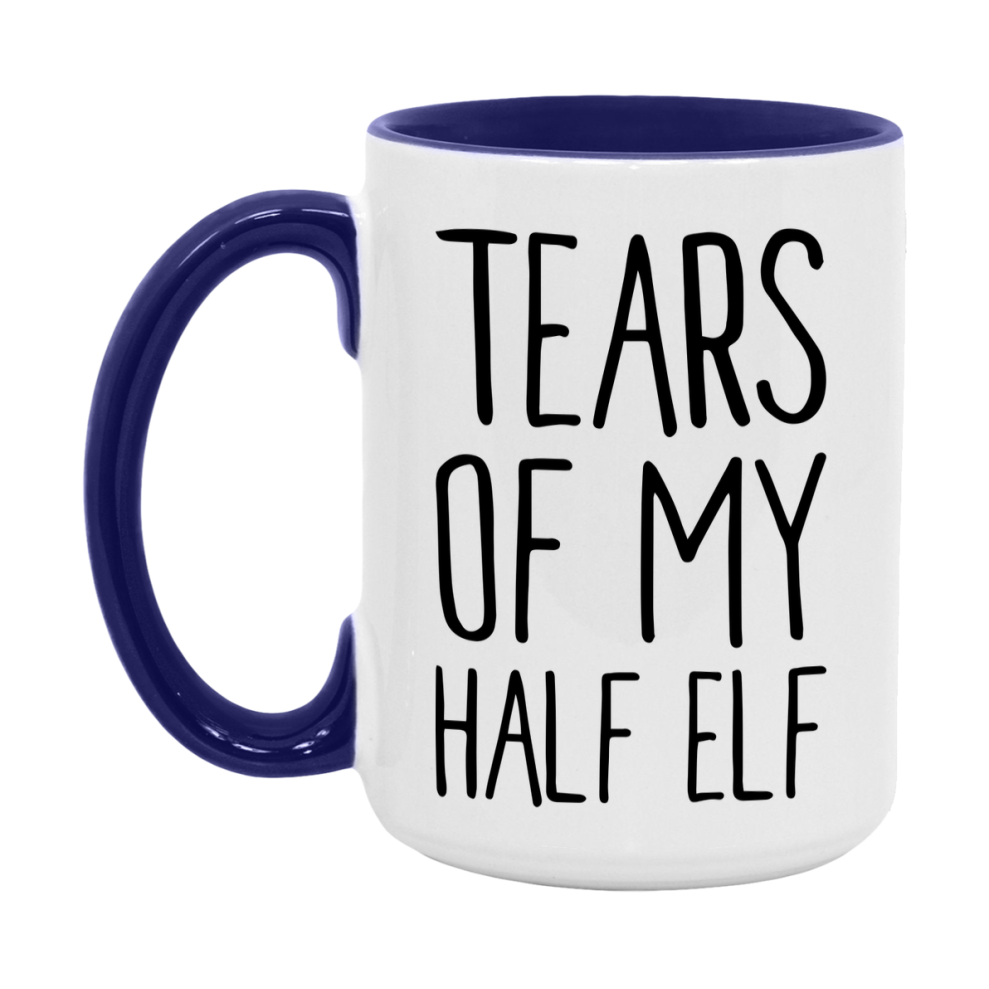Dnd Dragon Masters Mug, Tears Of My Half Elf Coffee Mug, Rpg Gift