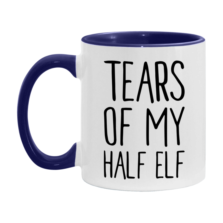 Dnd Dragon Masters Mug, Tears Of My Half Elf Coffee Mug, Rpg Gift