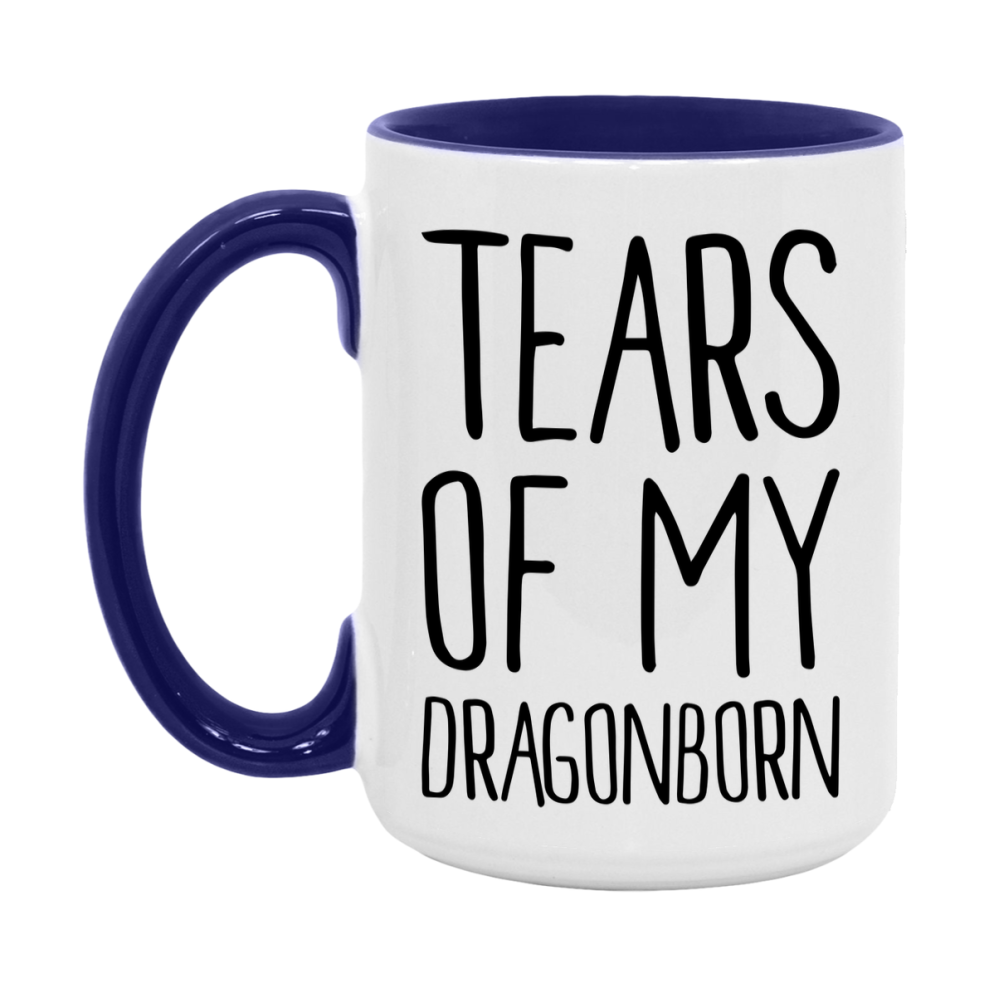 Dnd Dragon Masters Mug, Tears Of My Dragonborn Coffee Mug, Rpg Gift
