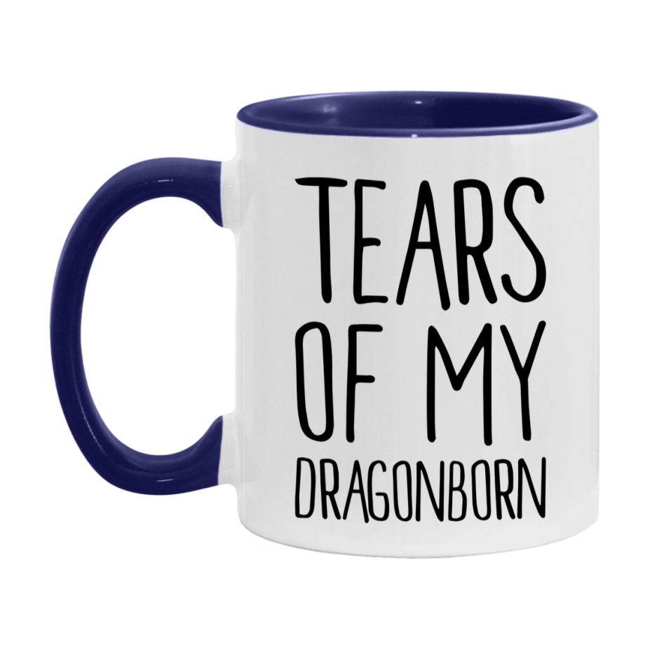Dnd Dragon Masters Mug, Tears Of My Dragonborn Coffee Mug, Rpg Gift