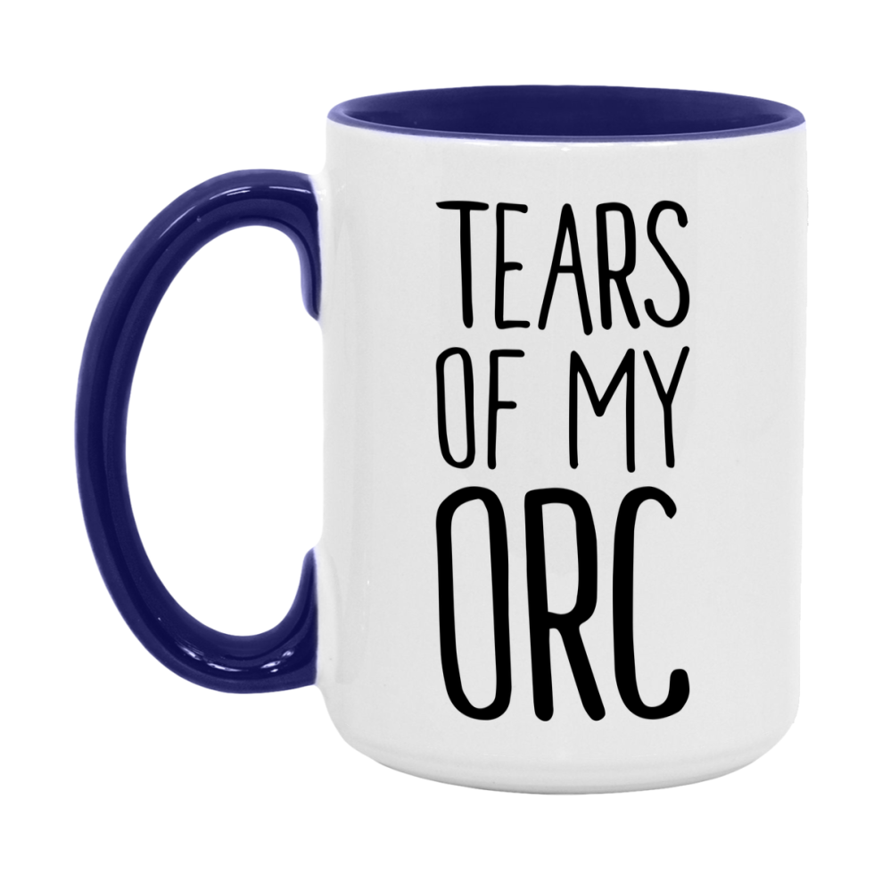 Dnd Dragon Masters Mug, Tears Of My Orc Coffee Mug, Rpg Gift