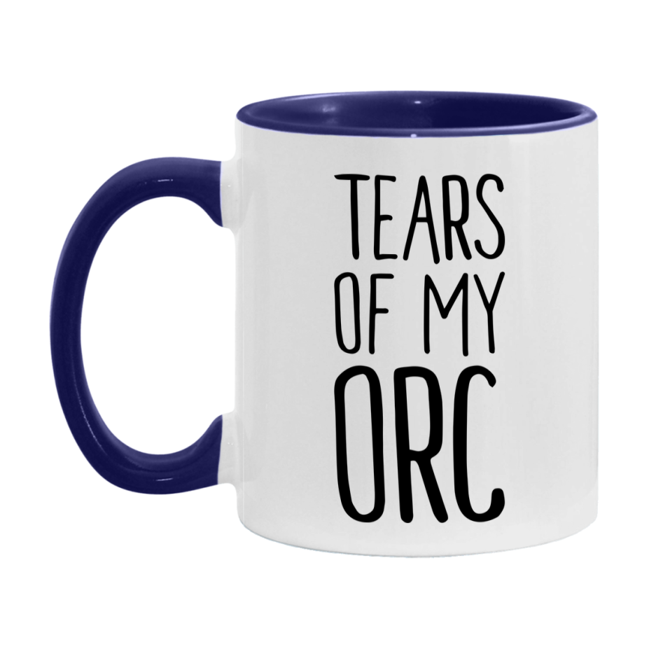 Dnd Dragon Masters Mug, Tears Of My Orc Coffee Mug, Rpg Gift