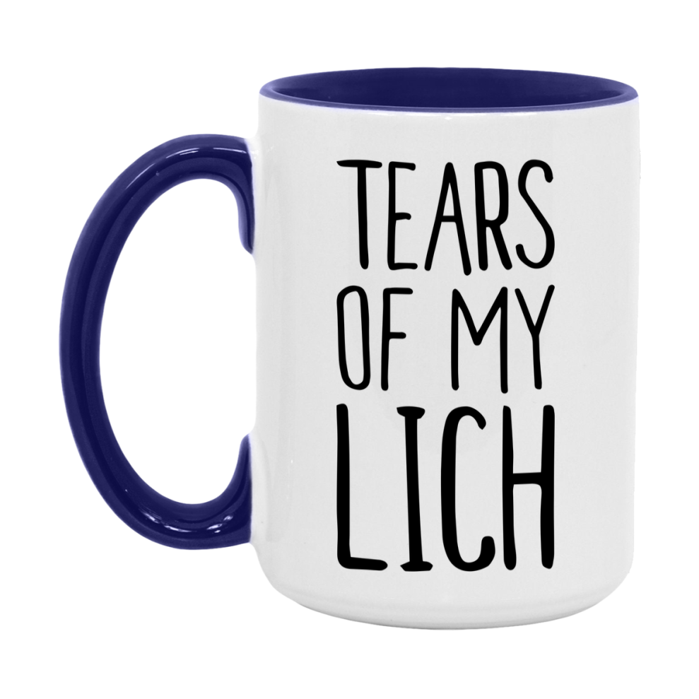 Dnd Dragon Masters Mug, Tears Of My Lich Coffee Mug, Rpg Gift