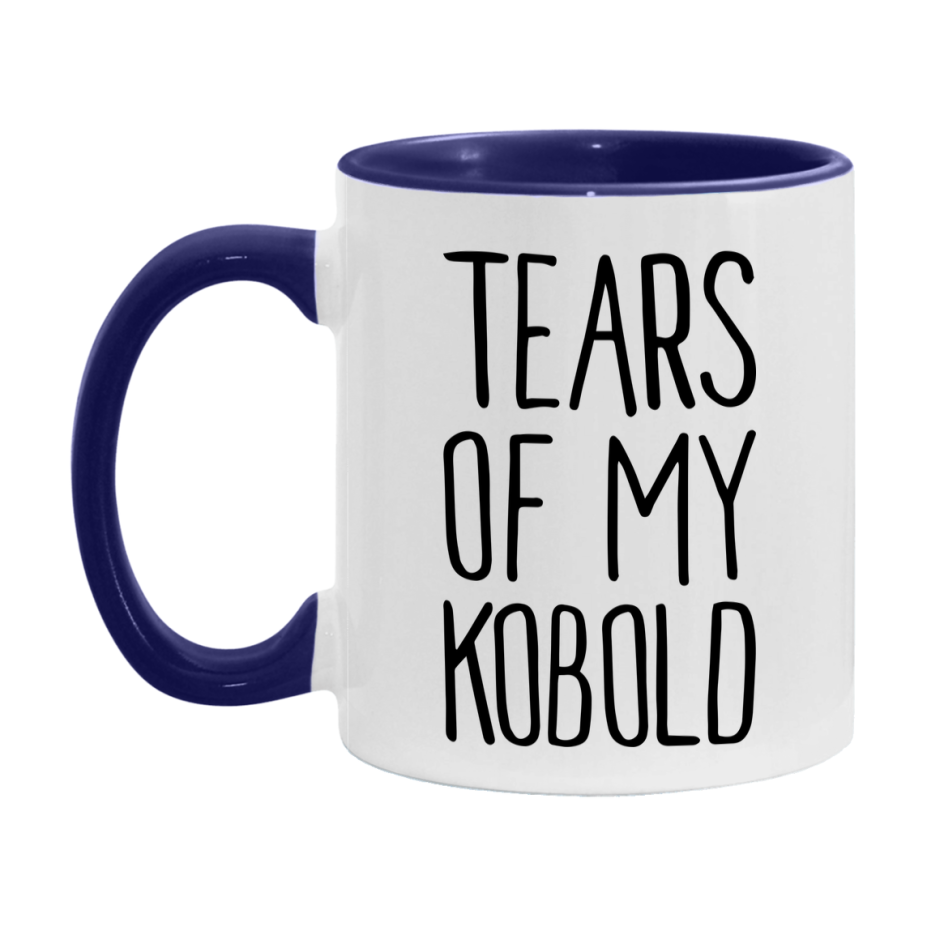 Dnd Dragon Masters Mug, Tears Of My Kobold Coffee Mug, Rpg Gift