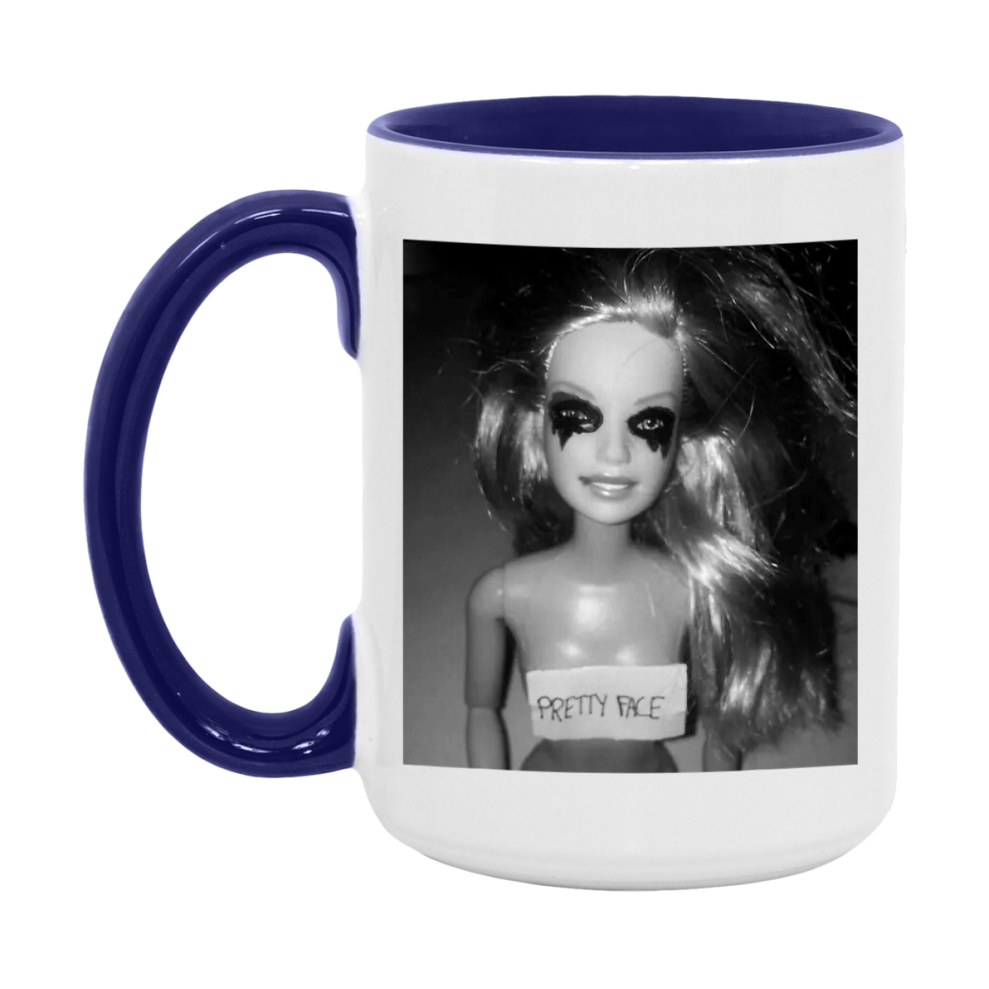 Disgusted Doll Face Mug, Funny Doll Face Meme Coffee Cup