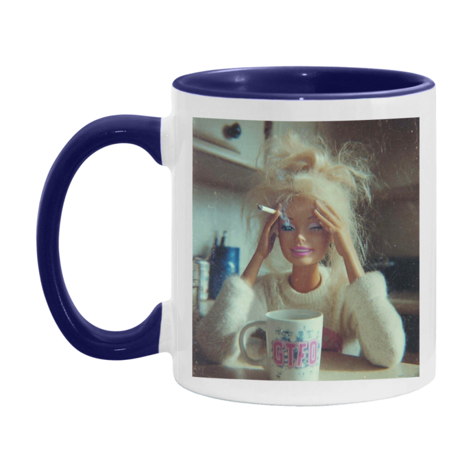 Disgusted Doll Face Mug, Funny Doll Face Meme Coffee Cup