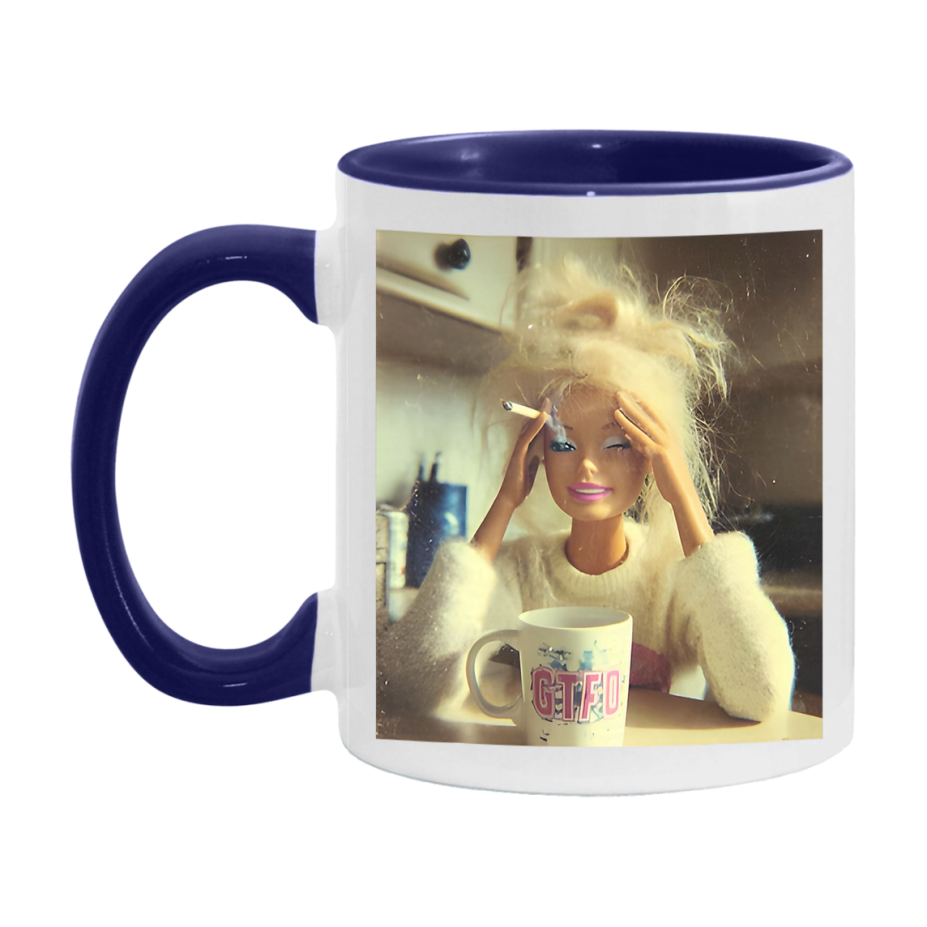 Disgusted Doll Face Mug, Funny Doll Face Meme Coffee Cup