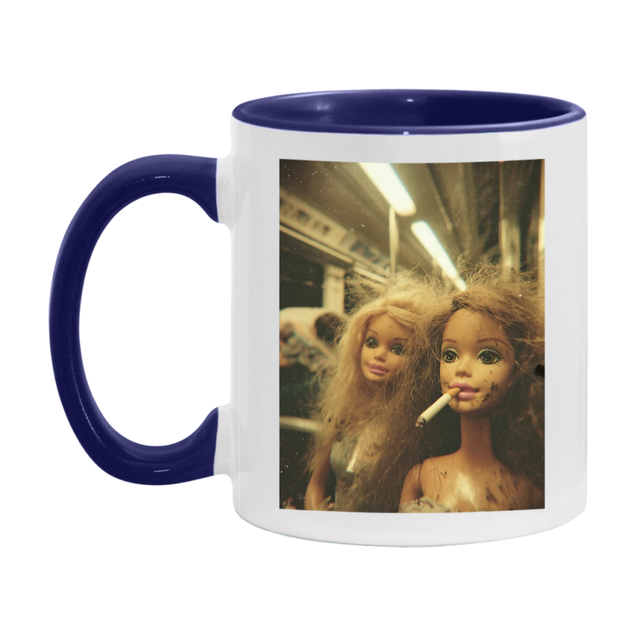 Disgusted Doll Face Mug, Funny Doll Face Meme Coffee Cup
