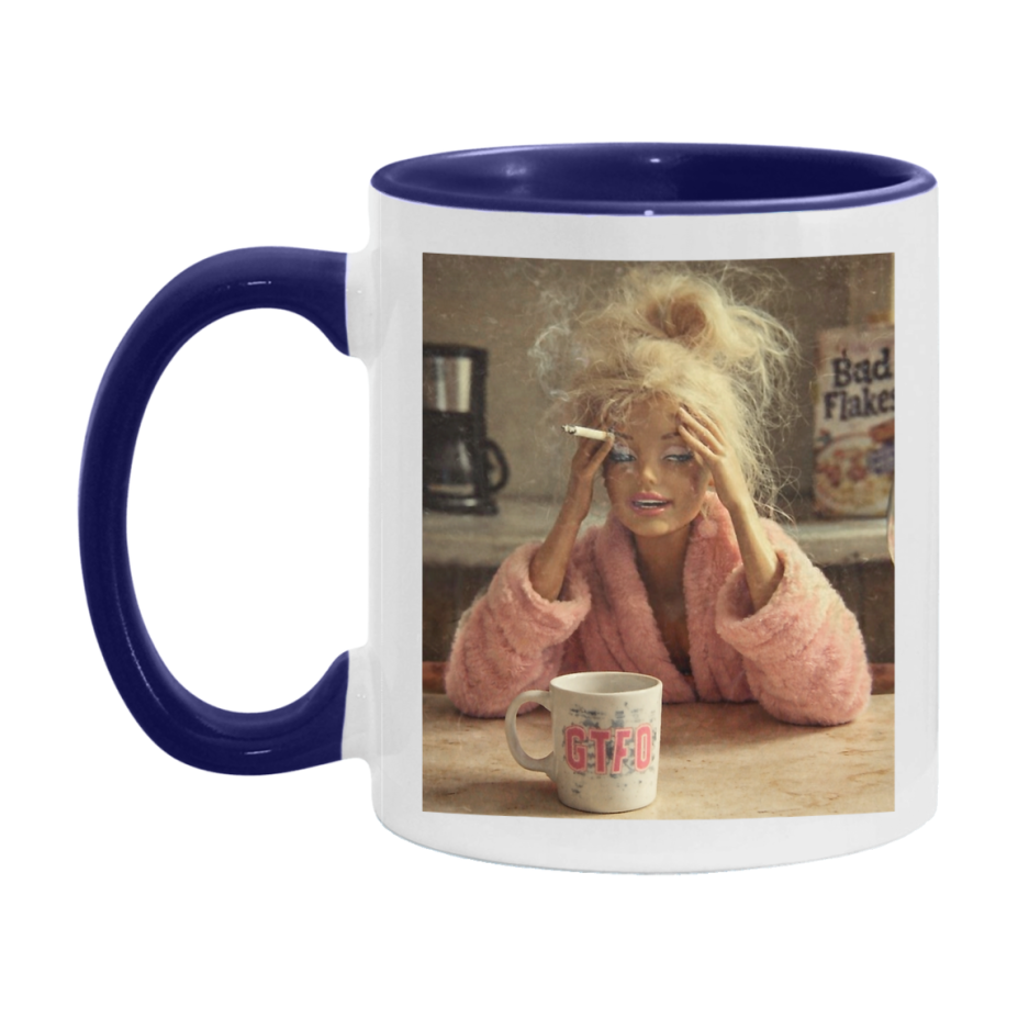Disgusted Doll Face Mug, Funny Doll Face Meme Coffee Cup