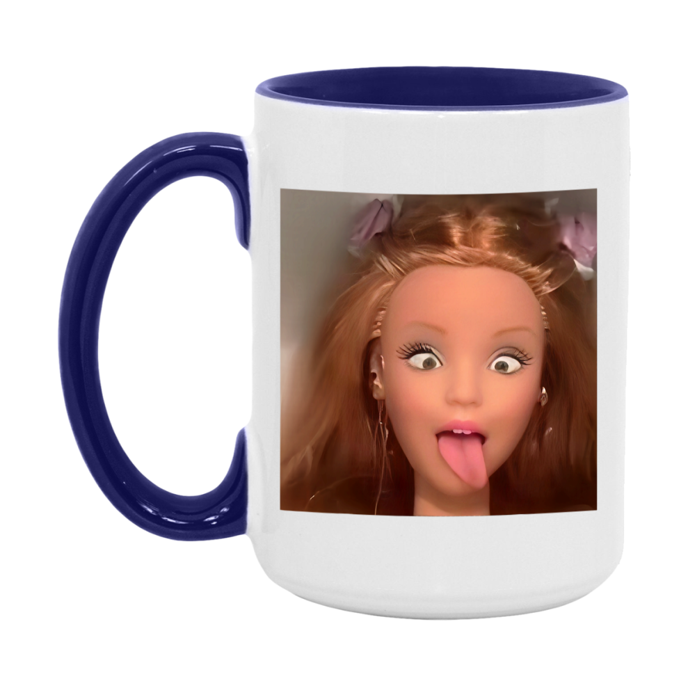 Disgusted Doll Face Mug, Funny Doll Face Meme Coffee Cup