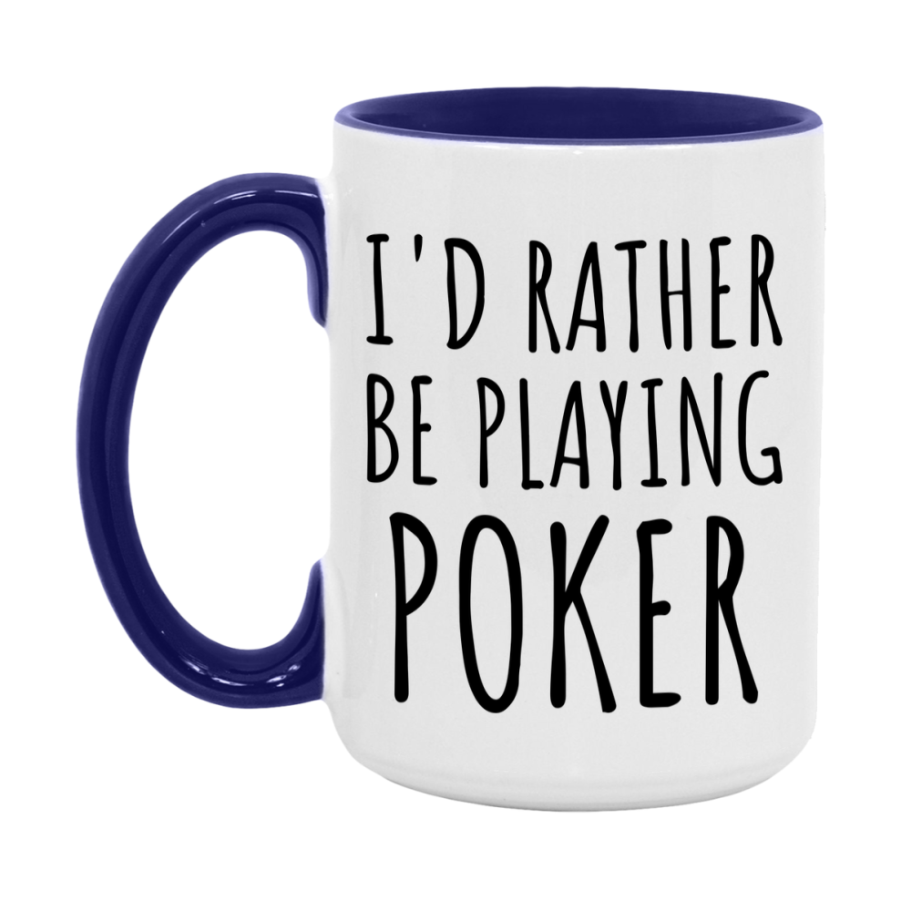 Casino Mug For Poker Players, Funny Poker Coffee Mug, 11Oz Or 15Oz Novelty Mug