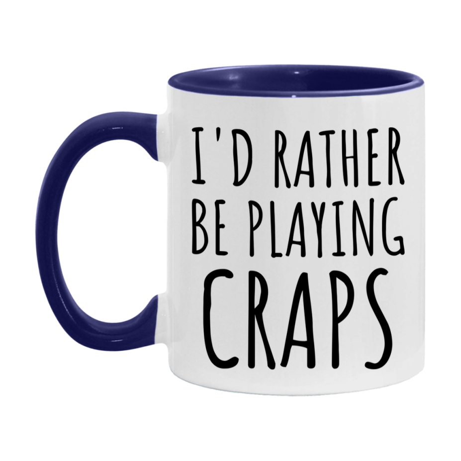 Casino Mug For Craps Players, Funny Craps Coffee Mug, 11Oz Or 15Oz Novelty Mug